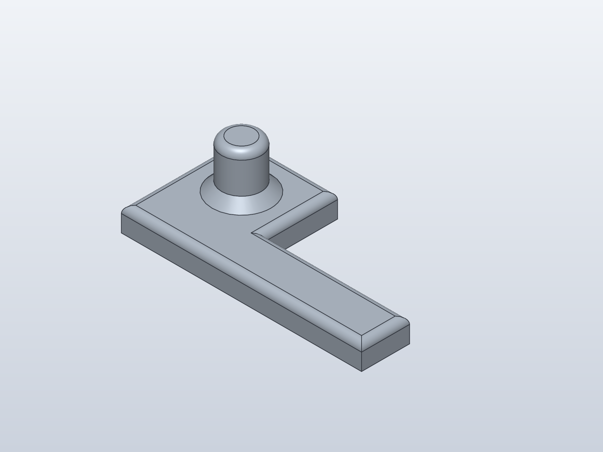 Isometric render of Simple design 1